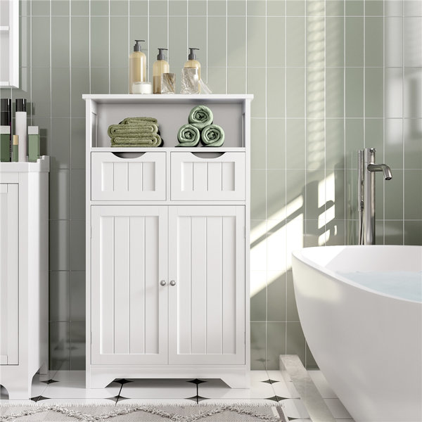 Lark Manor 24" W x 41" H x 12" D Free-standing Bathroom Storage Cabinet ...